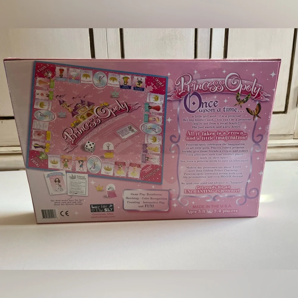 NEW PRINCESS OPOLY BOARD GAME AN ENCHANTING GAME FOR LITTLE PRINCESSES